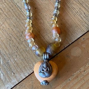 Chunky Buddha Beaded Necklace